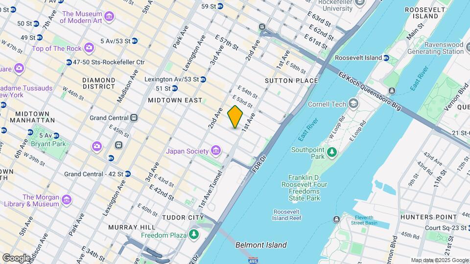 355 E 50th St Mapa y Detalles de la Ubicación