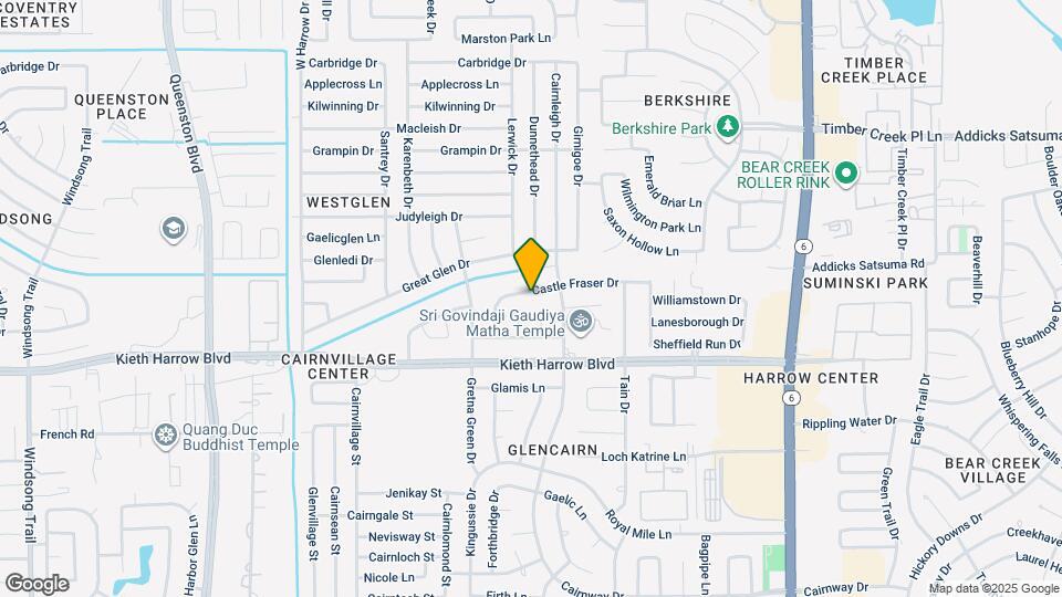 16723 Castle Fraser Dr Map and Location Details