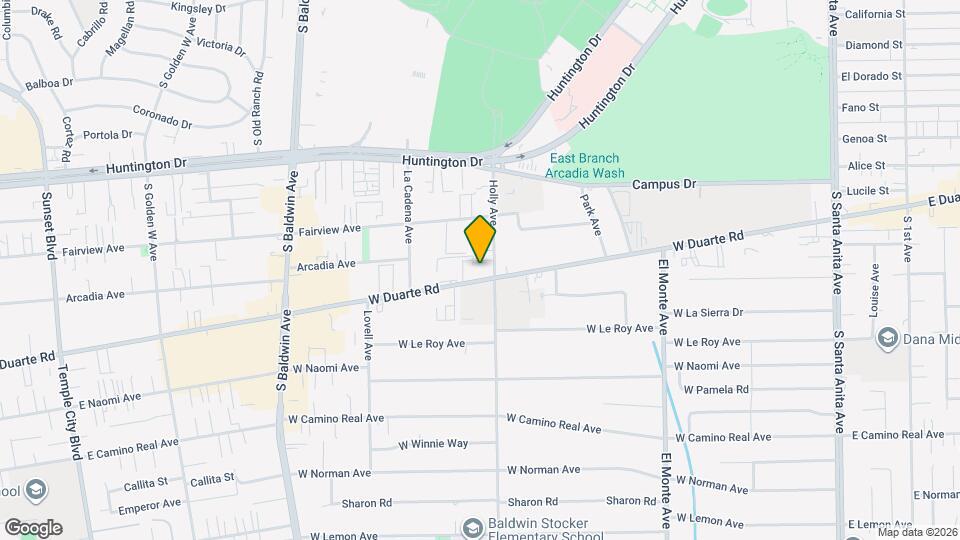 415 W Duarte Rd Map and Location Details