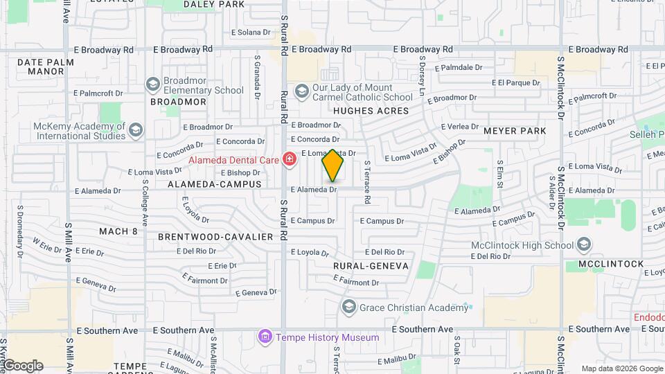 1024 E Alameda Dr Map and Location Details