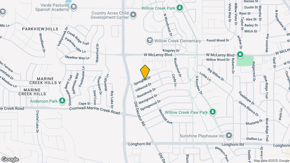 1097 Springhill Dr Mapa y Detalles de la Ubicación