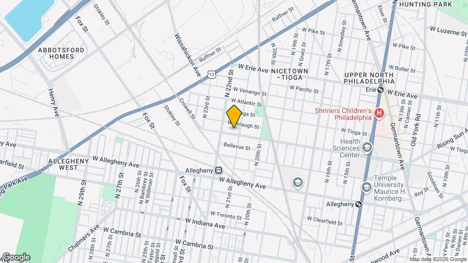 2115 W Ontario St Mapa y Detalles de la Ubicación