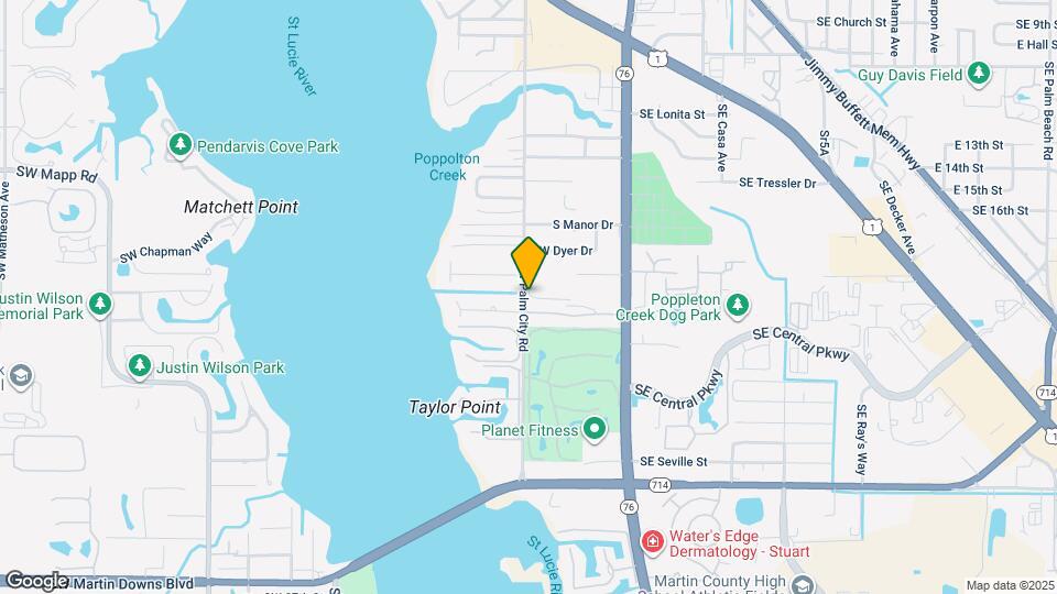 1811 SW Palm City Rd Map and Location Details