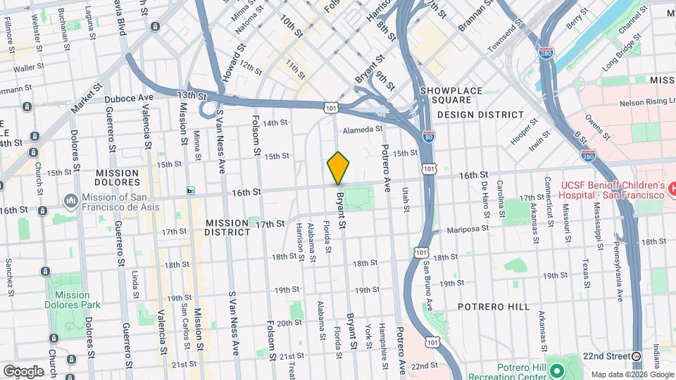 2401-2405 16th St Map and Location Details