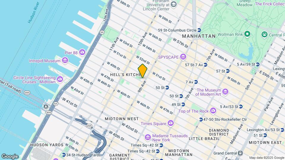 725 Ninth Ave Mapa y Detalles de la Ubicación