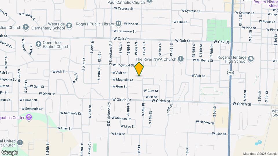 1511 W Magnolia St Map and Location Details