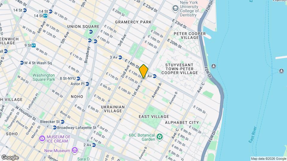 Sun-Filled 3BR in the Heart of the East Village | W/D in Unit, Unit 7 Mapa y Detalles de la Ubicación