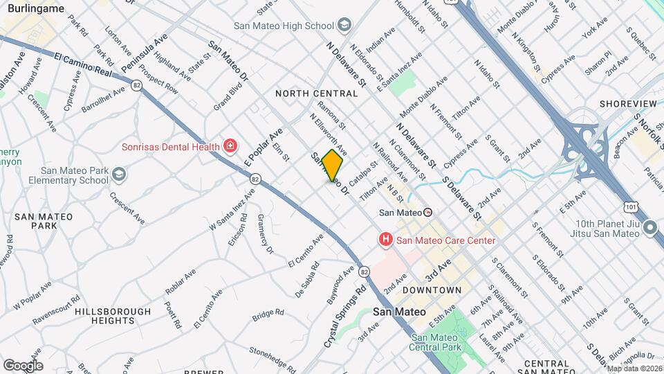 153 N San Mateo Dr Map and Location Details