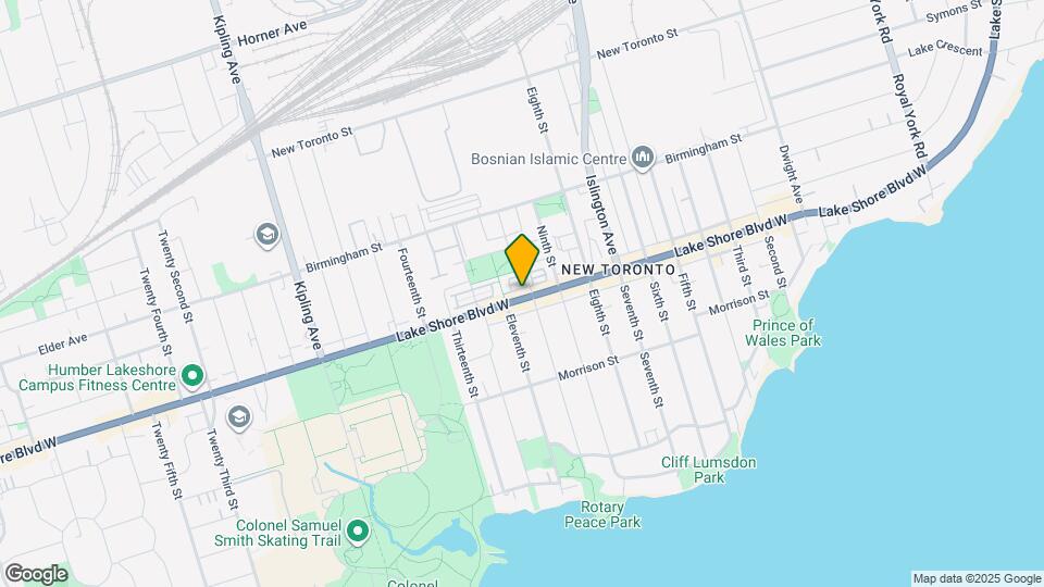 3030 Lake Shore Blvd W Map and Location Details