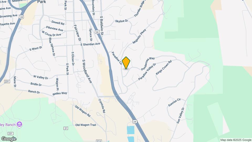 950 Ponderosa Way Map and Location Details