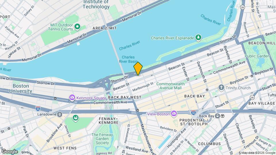 460 Beacon St, Unit 2F Map and Location Details