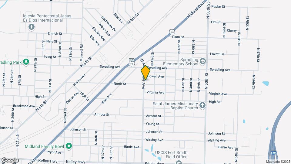 4201 North St, Unit B Map and Location Details