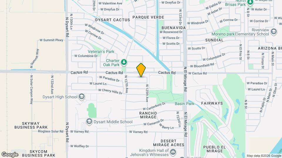 12605 W Shaw Butte Dr Map and Location Details