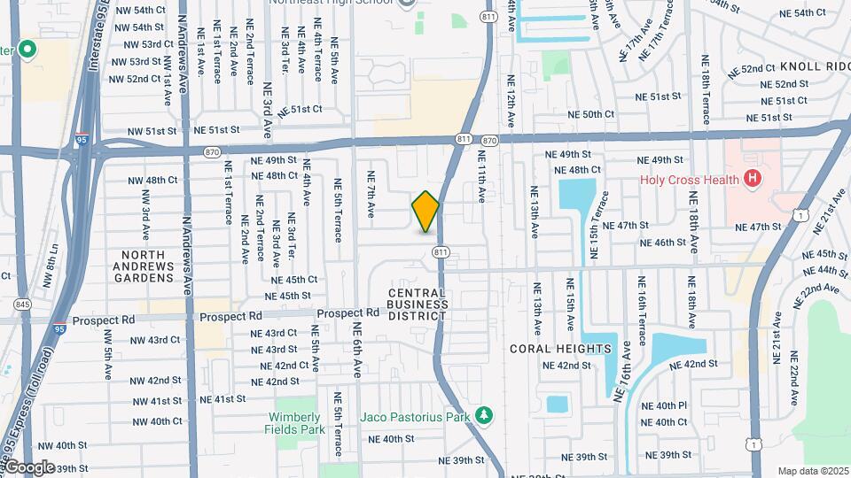 881 NE 46th Ct Mapa y Detalles de la Ubicación
