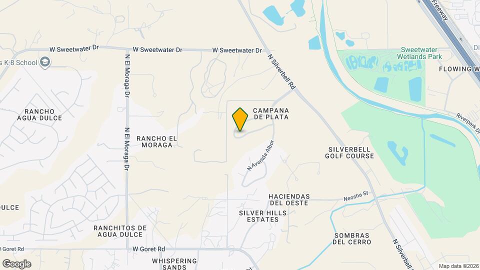 3294 W Via Campana De Cobre Map and Location Details