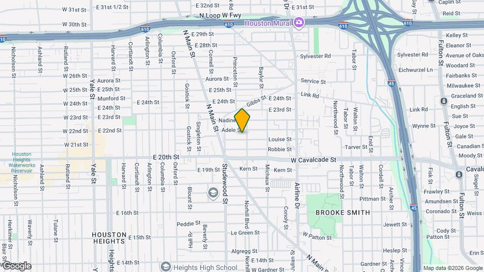 1110 Louise St Map and Location Details