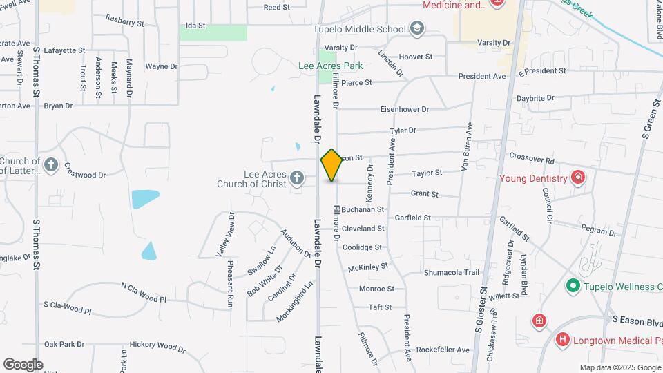 1400 Fillmore Dr Map and Location Details