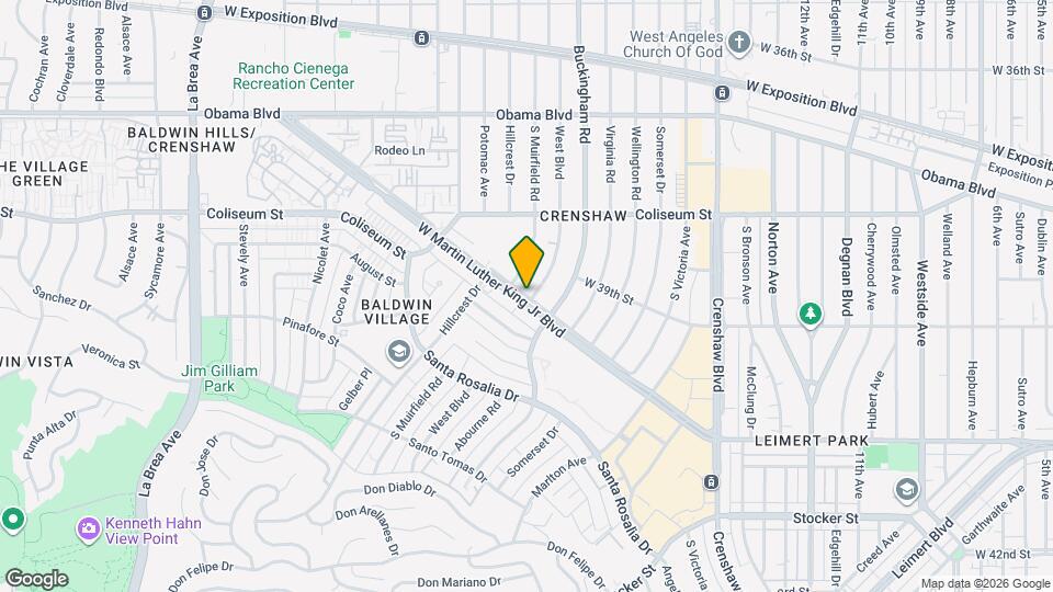 4007 W Martin Luther King Jr Blvd Map and Location Details