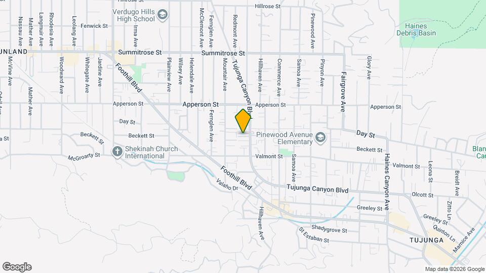 10255 Tujunga Canyon Blvd Map and Location Details