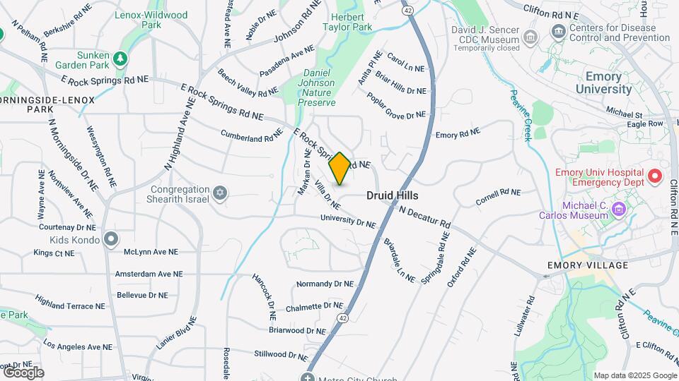 1184 N Decatur Rd Mapa y Detalles de la Ubicación