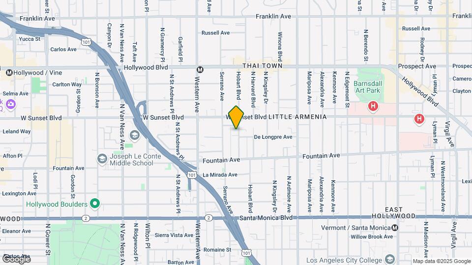 1409 N Hobart Blvd Mapa y Detalles de la Ubicación
