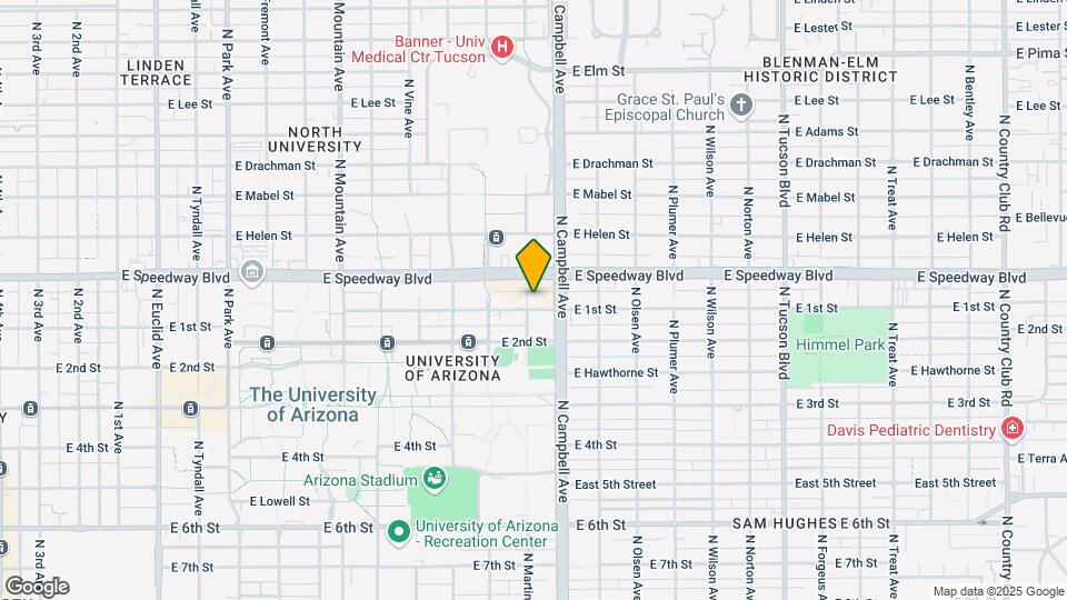 1801 E 1st St Map and Location Details
