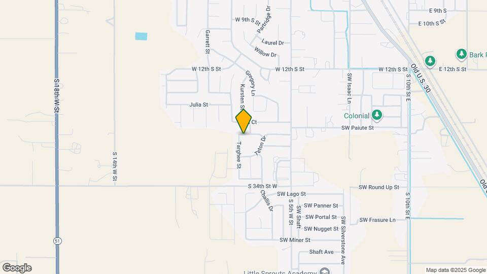 1630 Targhee St Map and Location Details