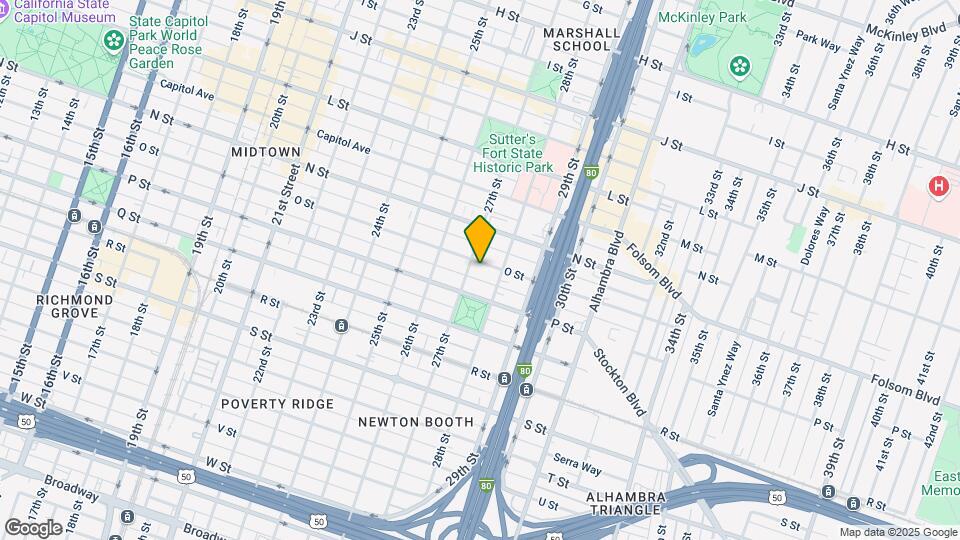 2710 O St Mapa y Detalles de la Ubicación