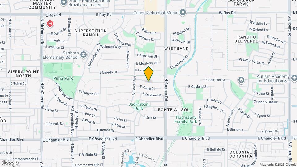 1843 E San Tan St Map and Location Details