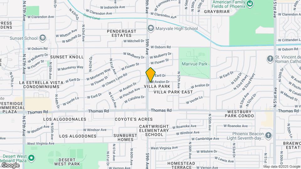 3105 N 59th Ave Map and Location Details