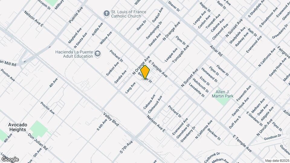 14410 Beckner St Map and Location Details