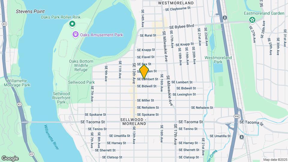 1414 SE Lambert St Map and Location Details