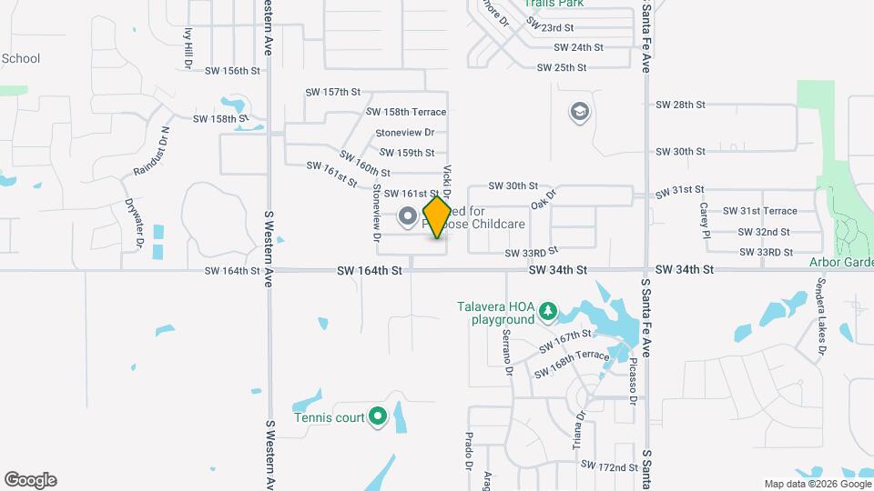 505 SW 164th Ter Map and Location Details