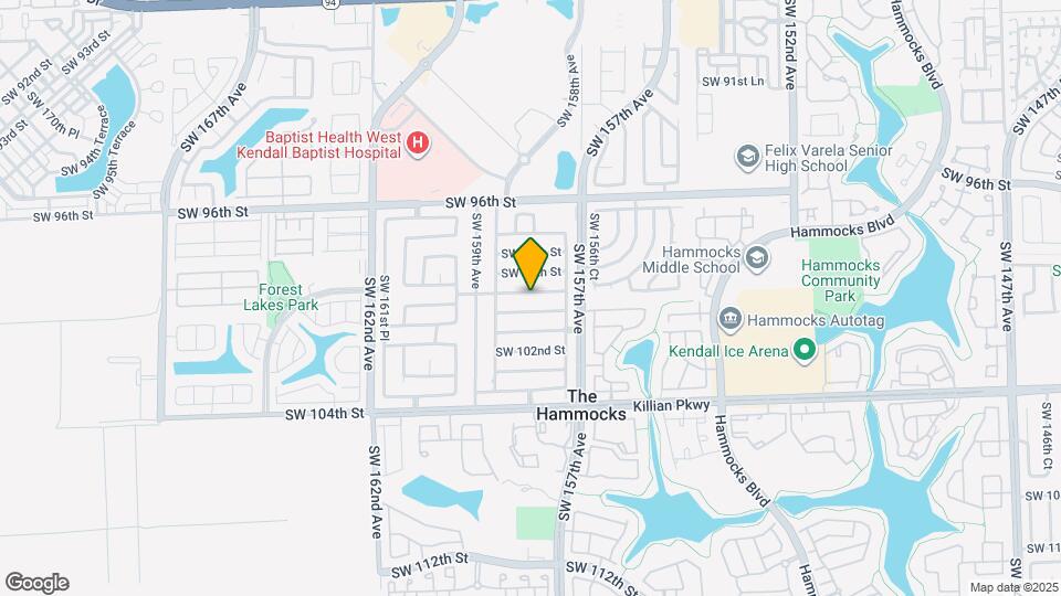 15804 SW 99th Terrace Map and Location Details