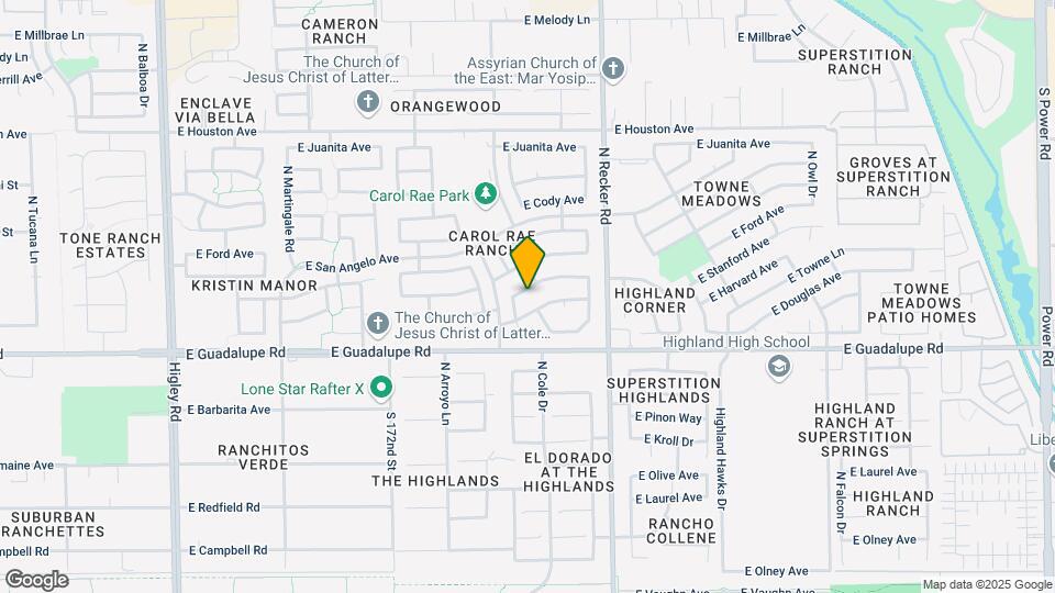 3851 E Stanford Ave Map and Location Details
