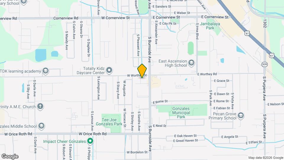 1018 S Mire Ave Map and Location Details