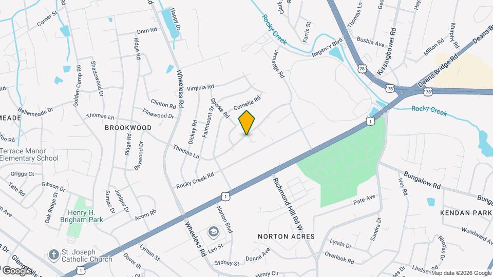 2822 Thomas Ln Map and Location Details