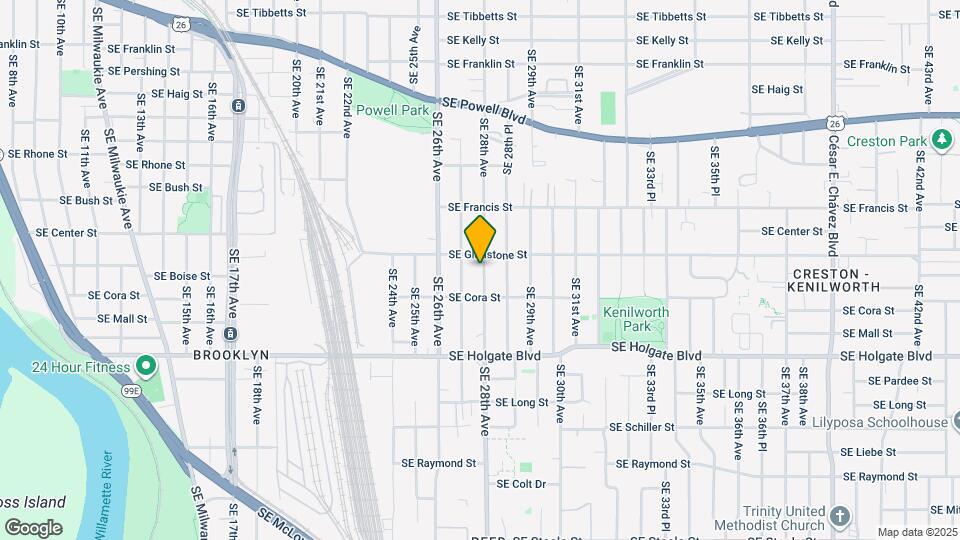 4117 SE 28th Ave Map and Location Details