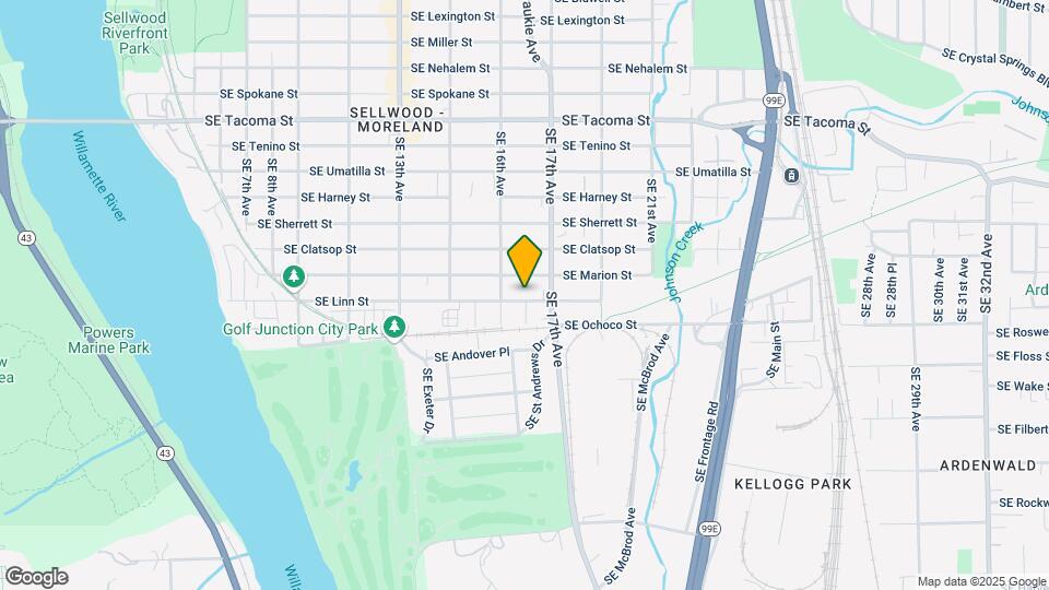 1645 SE Linn St Map and Location Details