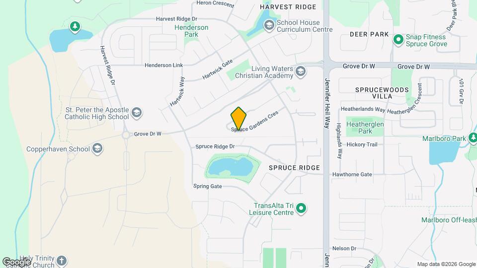 107 Spruce Gardens Cres Map and Location Details