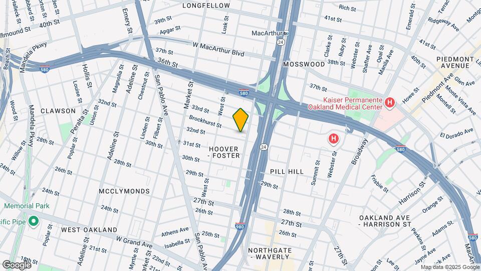 655 Brockhurst St Map and Location Details