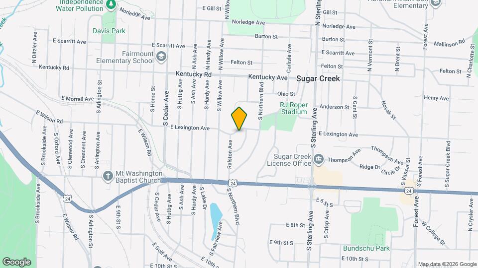 10607 E Lexington Ave Map and Location Details