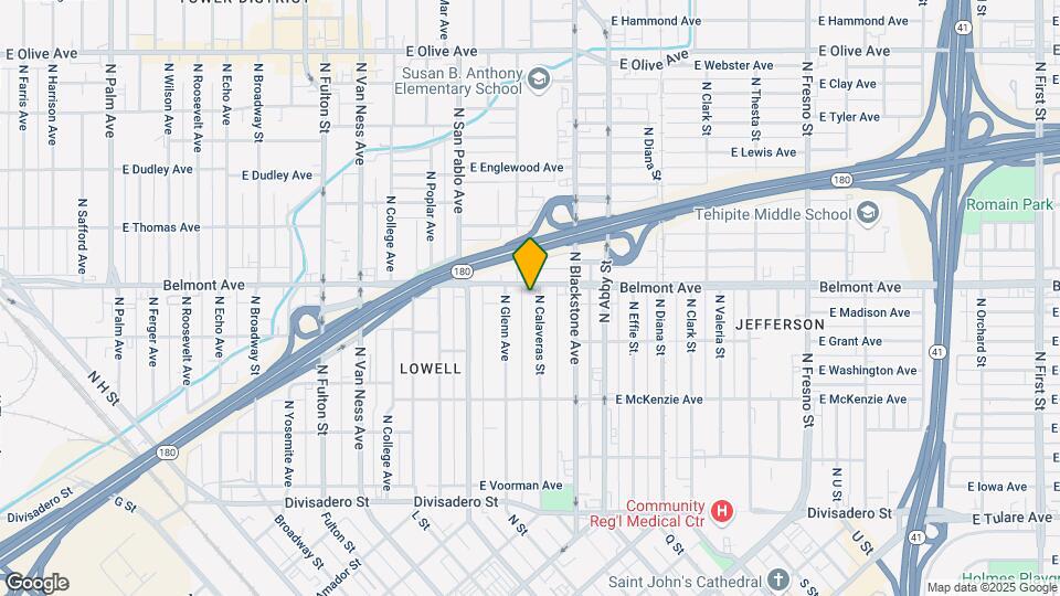 481 N Calaveras St Map and Location Details
