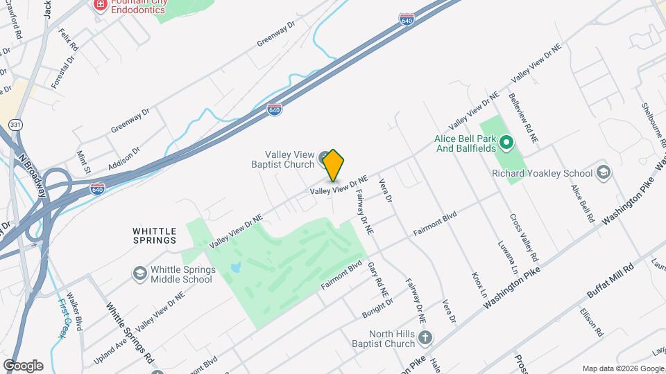 3536 Old Valley View Dr Map and Location Details