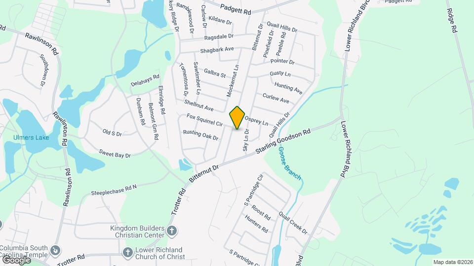 825 Bitternut Dr Map and Location Details