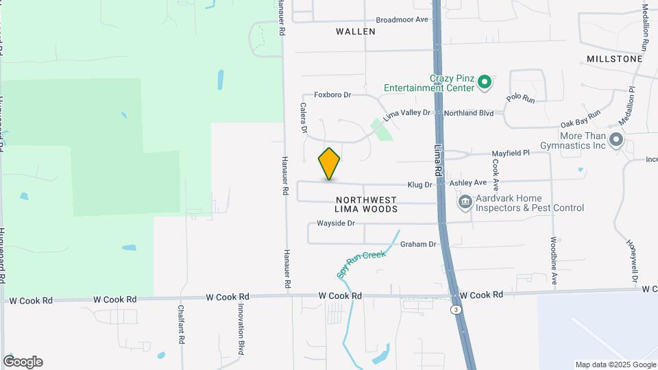 2221 Klug Dr Map and Location Details