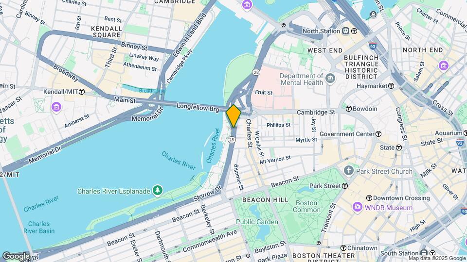 Charles River Park Apts Map and Location Details