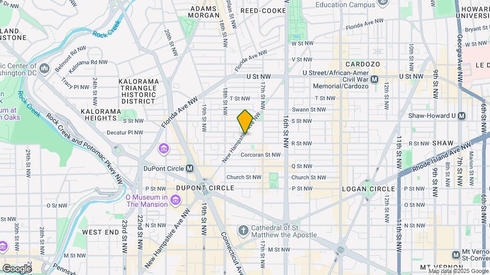 1709 New Hampshire Ave NW Map and Location Details