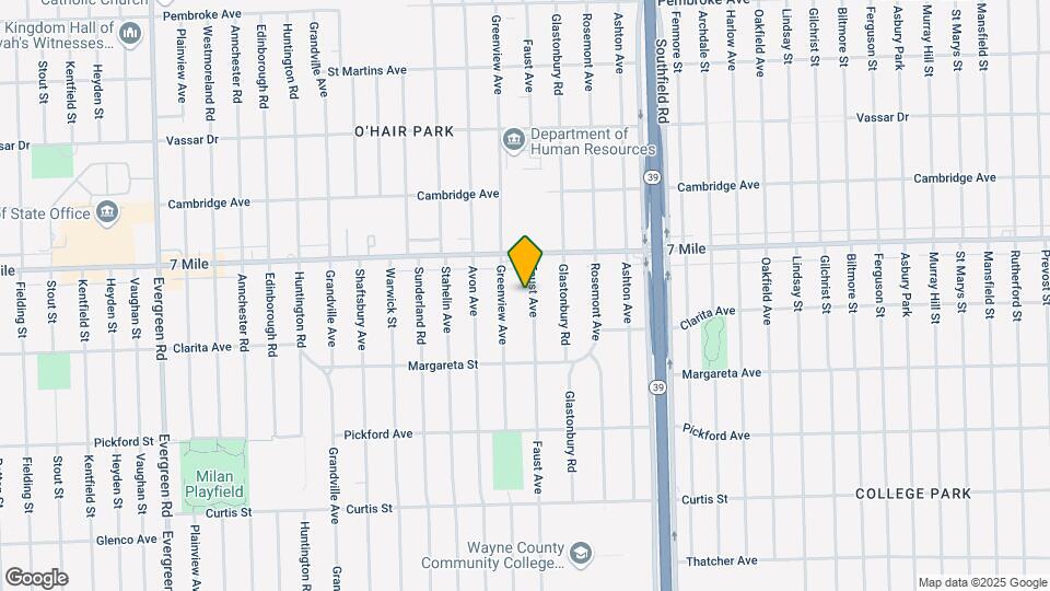 18733 Faust Ave Map and Location Details