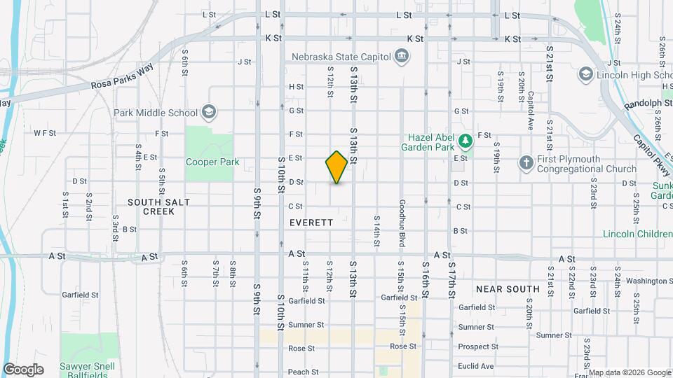 1207 D St, Unit #2 Map and Location Details